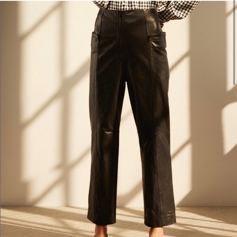 Tibi Leather Pants